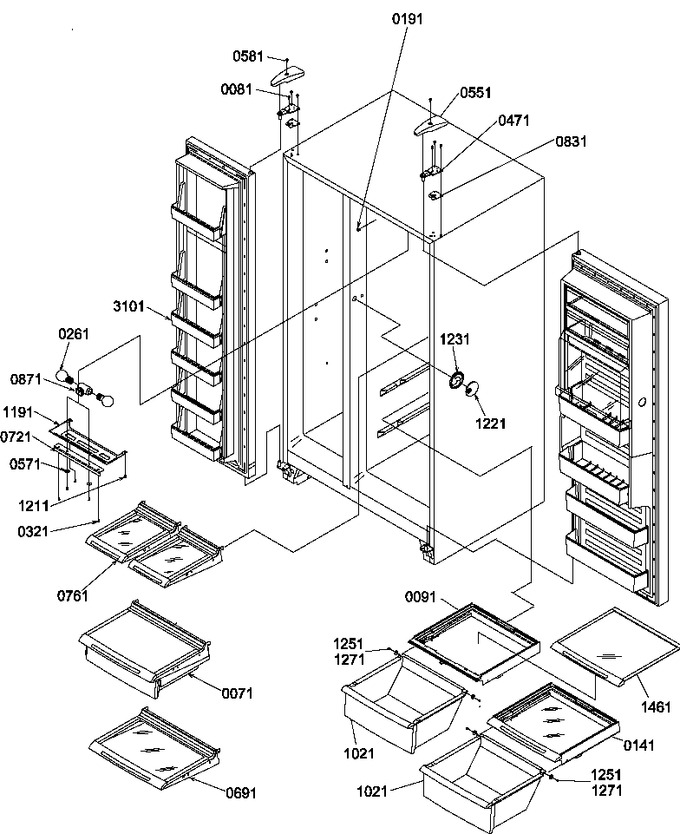 Diagram for SR25TW (BOM: P1194002W W)