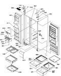 Diagram for 13 - Ref/fz Shelves, Light, And Hinges