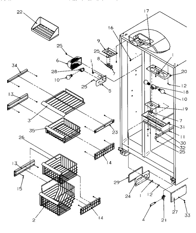 Diagram for SRDE27S3W (BOM: P1190601W W)