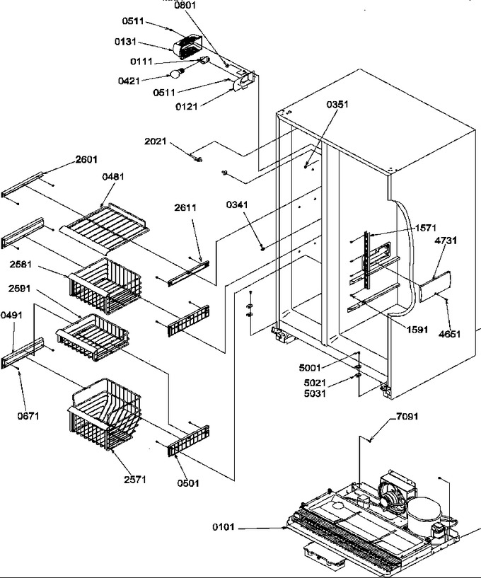 Diagram for SRDE27TPW (BOM: P1190603W W)