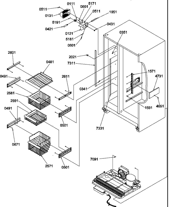 Diagram for SRDE327S3W (BOM: P1307103W W)