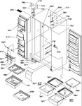 Diagram for 12 - Ref/fz Shelves, Lights, And Hinges