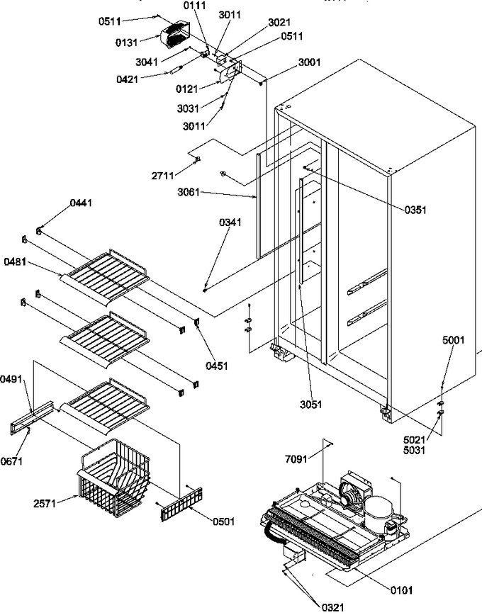 Diagram for SSD522SBW (BOM: P1184703W W)