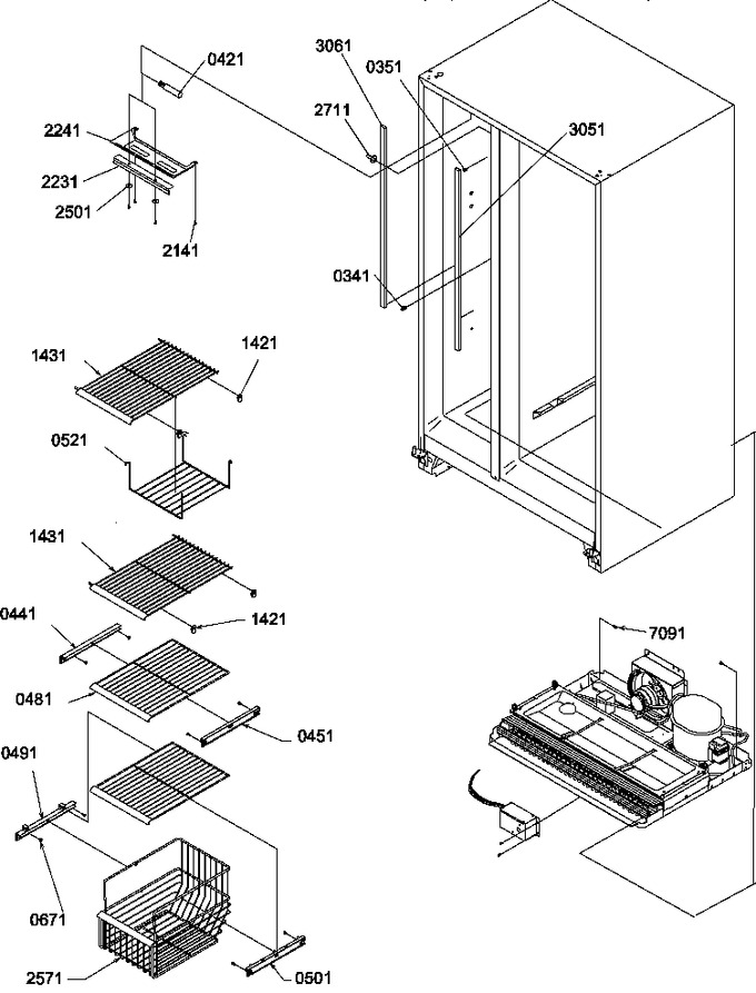 Diagram for SX322S2L (BOM: P1313801W L)