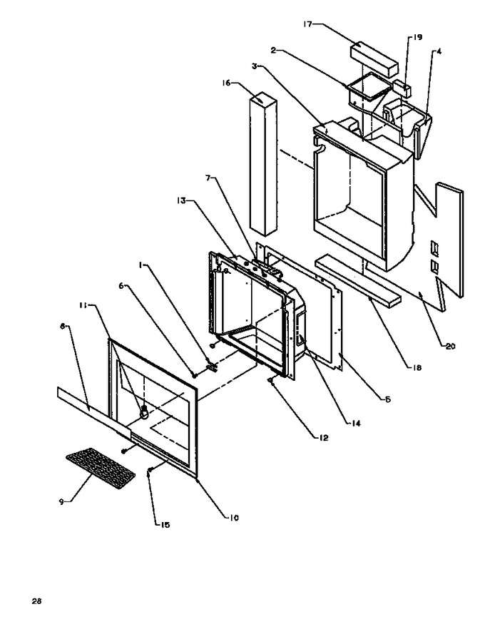 Diagram for SXD19NW (BOM: P1168802W W)