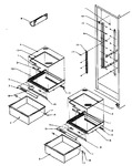 Diagram for 14 - Ref Shelving And Drawers