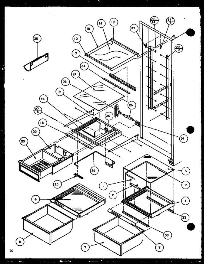 Diagram for SXD25JP (BOM: P1116405W)