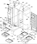 Diagram for 11 - Ref/fz Shelves, Lights, And Hinges