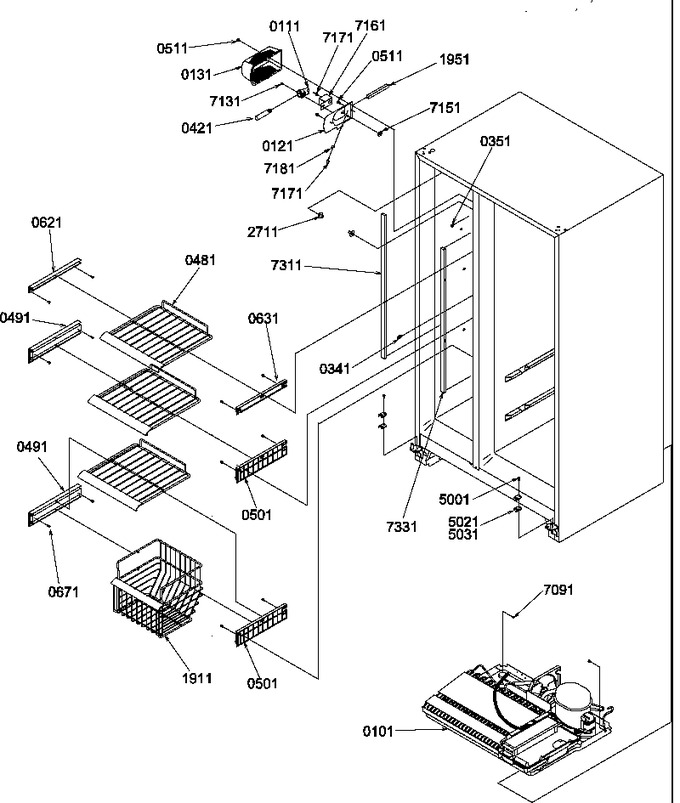 Diagram for SXD520SW (BOM: P1182402W W)