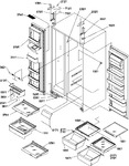 Diagram for 12 - Ref/fz Shelves, Lights, And Hinges