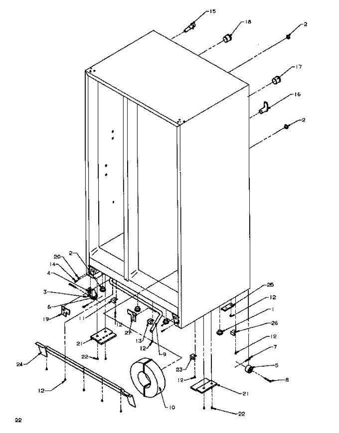 Diagram for SXDE27QL (BOM: P1162208W L)