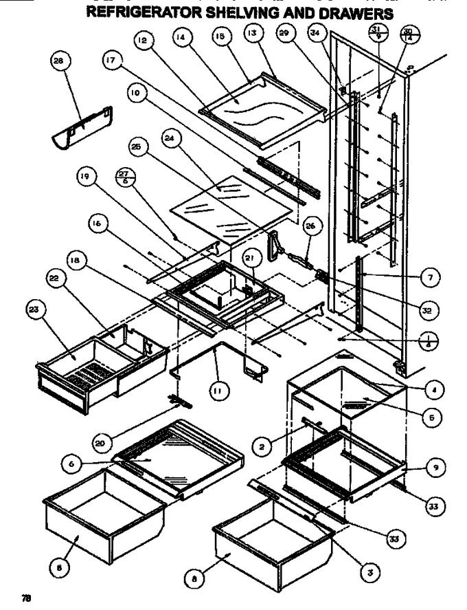 Diagram for SXDE528MW (BOM: P1173401W)