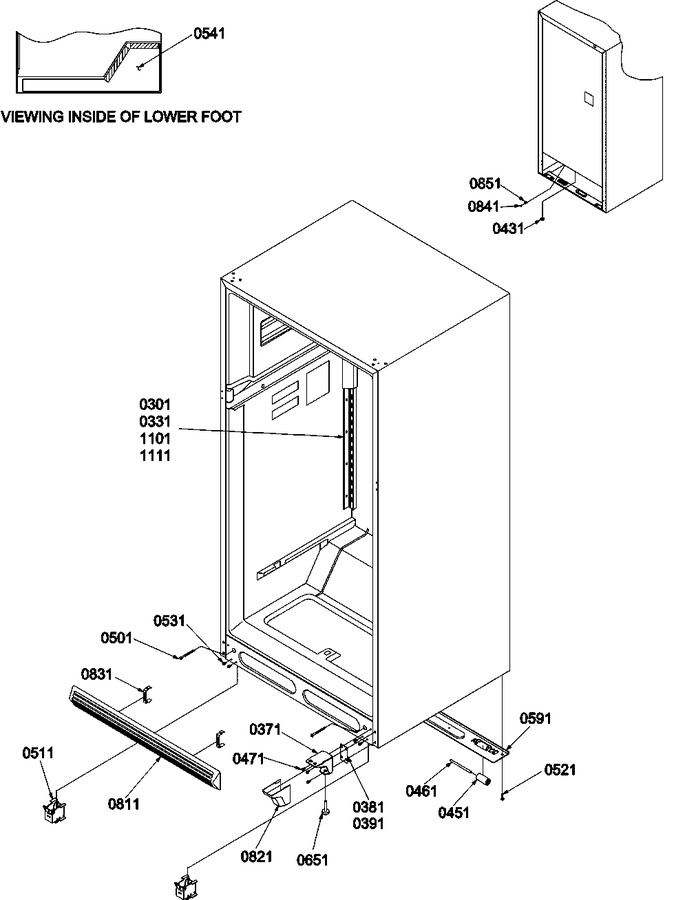 Diagram for TSI25VW (BOM: P1308102W W)