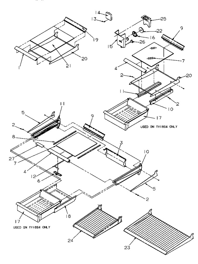 Diagram for TY18S4W (BOM: P1195303W W)