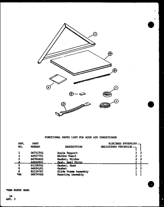 Diagram for WES2183HES (BOM: P9938612R)