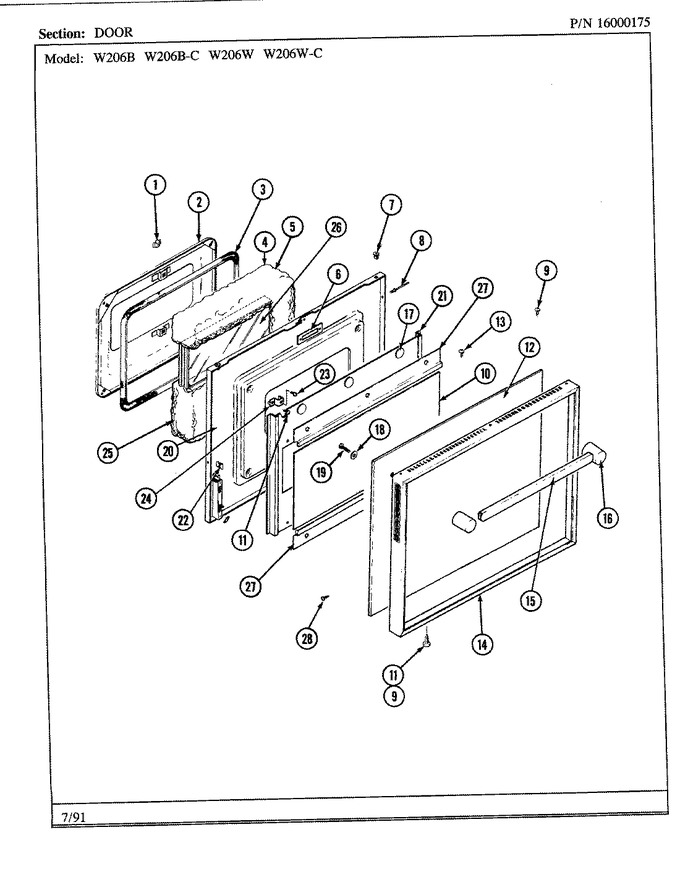 Diagram for W206B-C