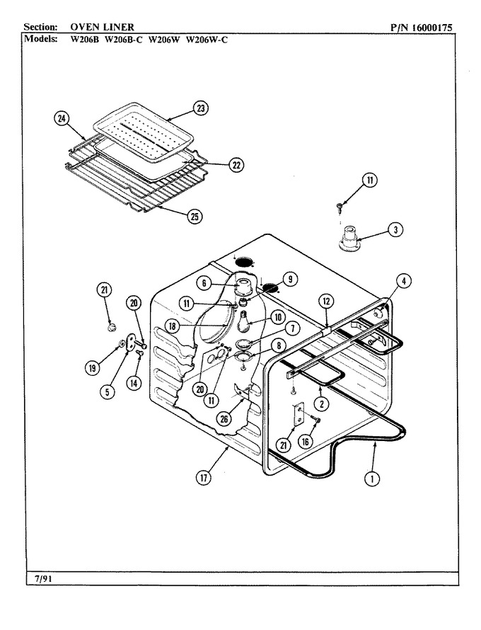 Diagram for W206B-C