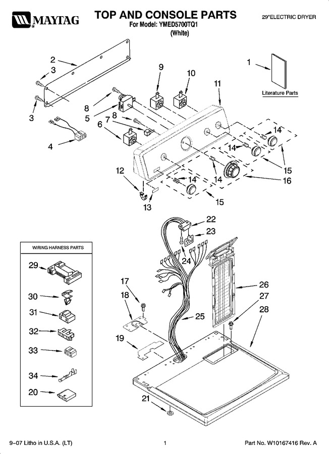 Diagram for YMED5700TQ1