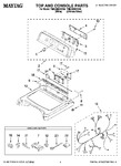 Diagram for 01 - Top And Console Parts