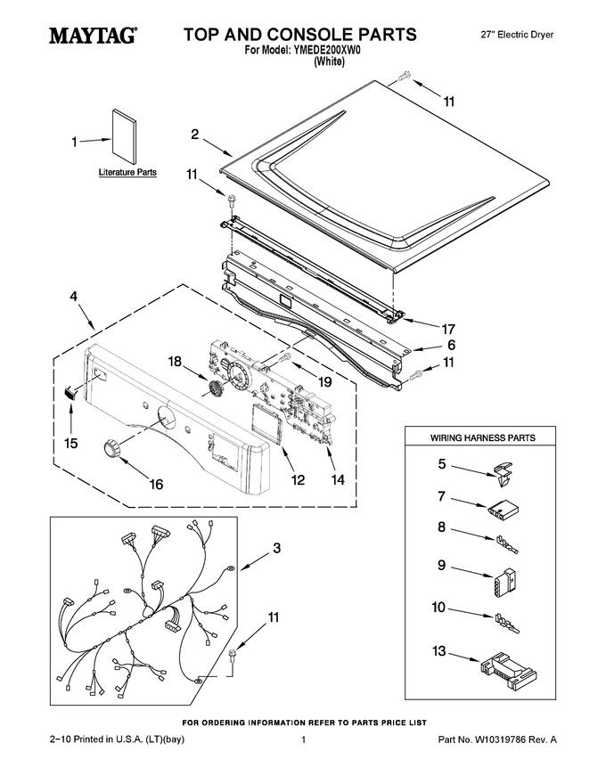 Diagram for YMEDE200XW0