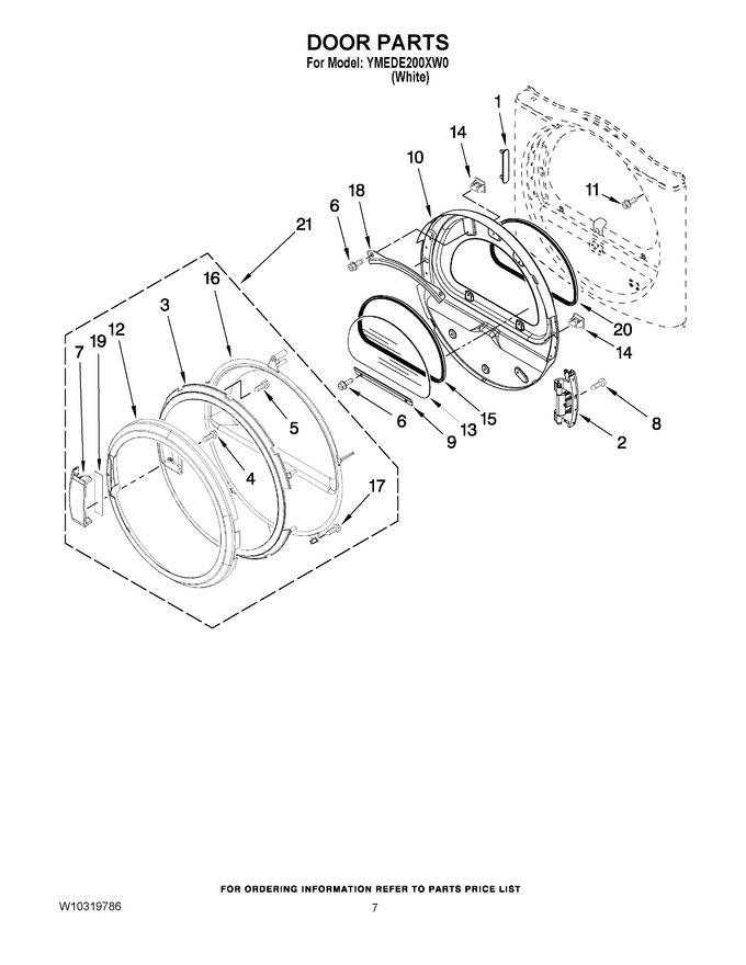 Diagram for YMEDE200XW0