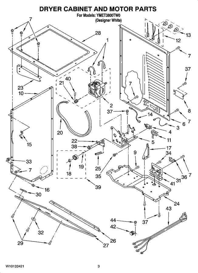 Diagram for YMET3800TW0