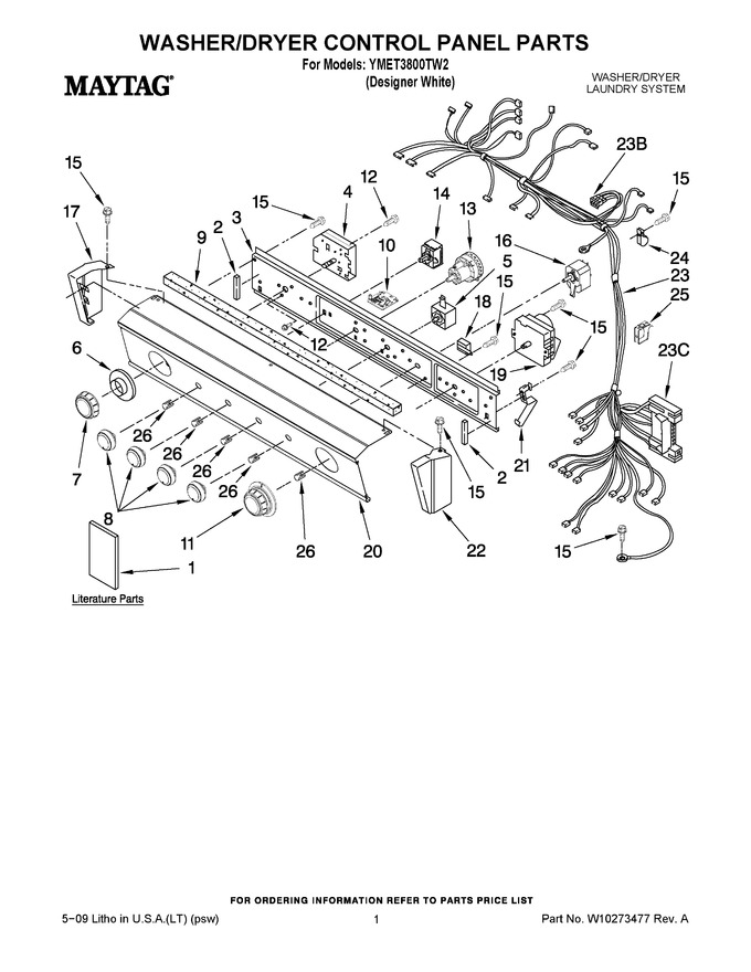 Diagram for YMET3800TW2