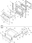 Diagram for 05 - Oven Door & Storage Drawer