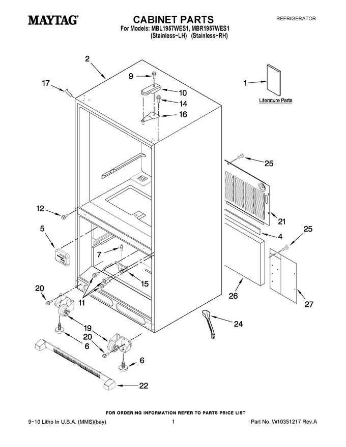 Diagram for MBL1957WES1