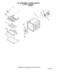 Diagram for 10 - 18`` Internal Oven Parts