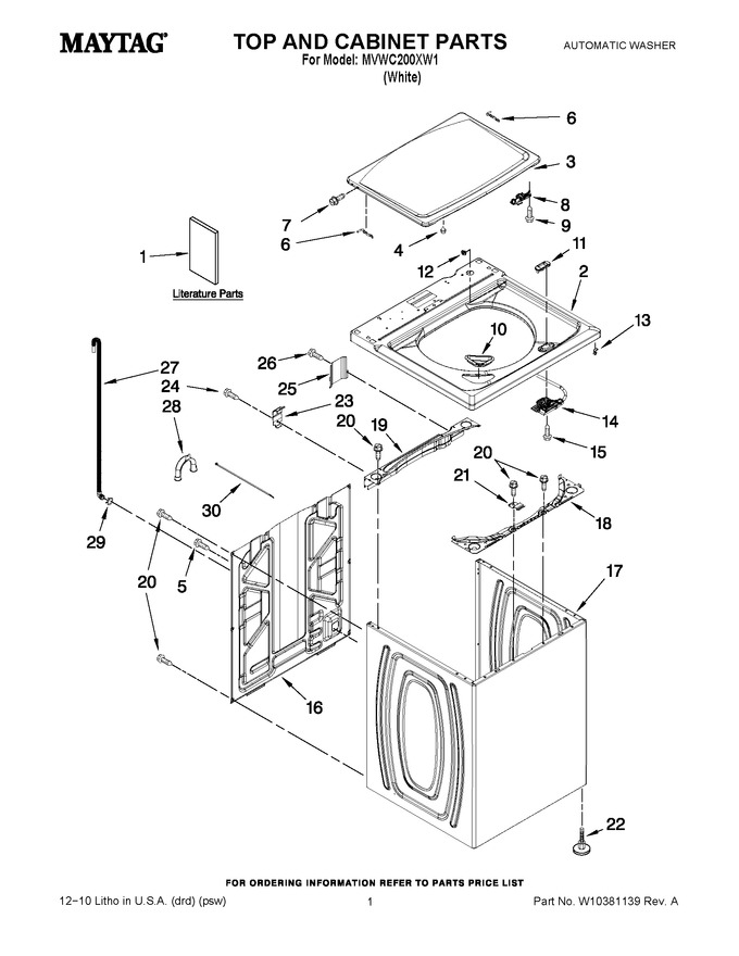 Diagram for MVWC200XW1