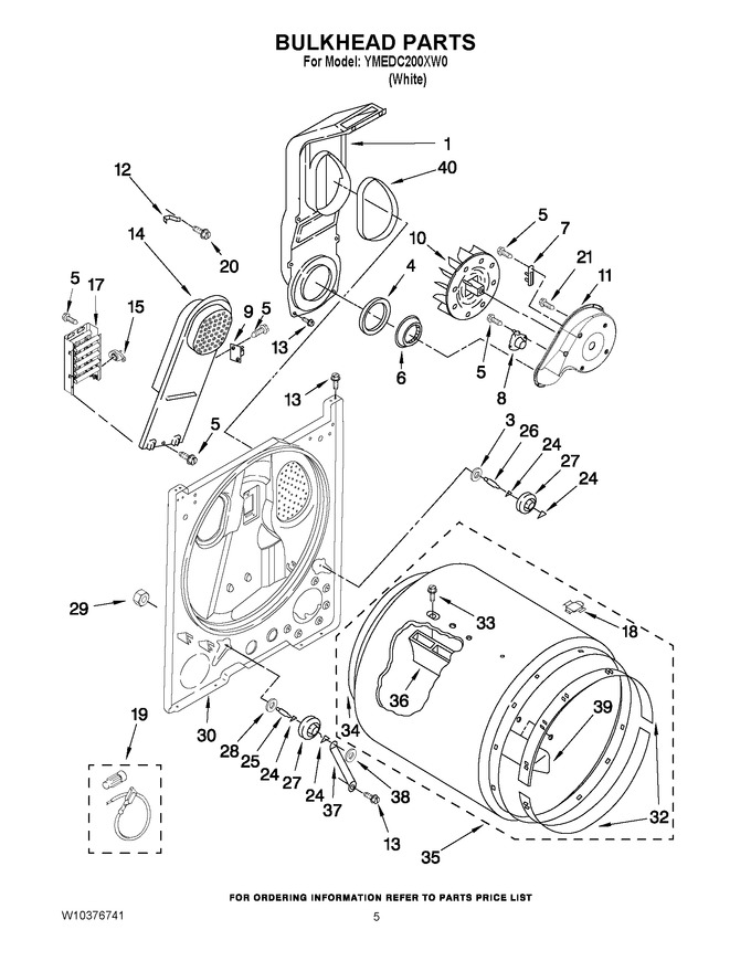 Diagram for YMEDC200XW0