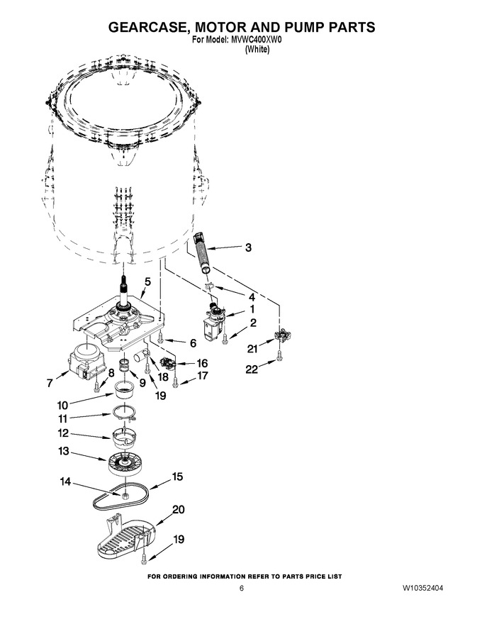 Diagram for MVWC400XW0