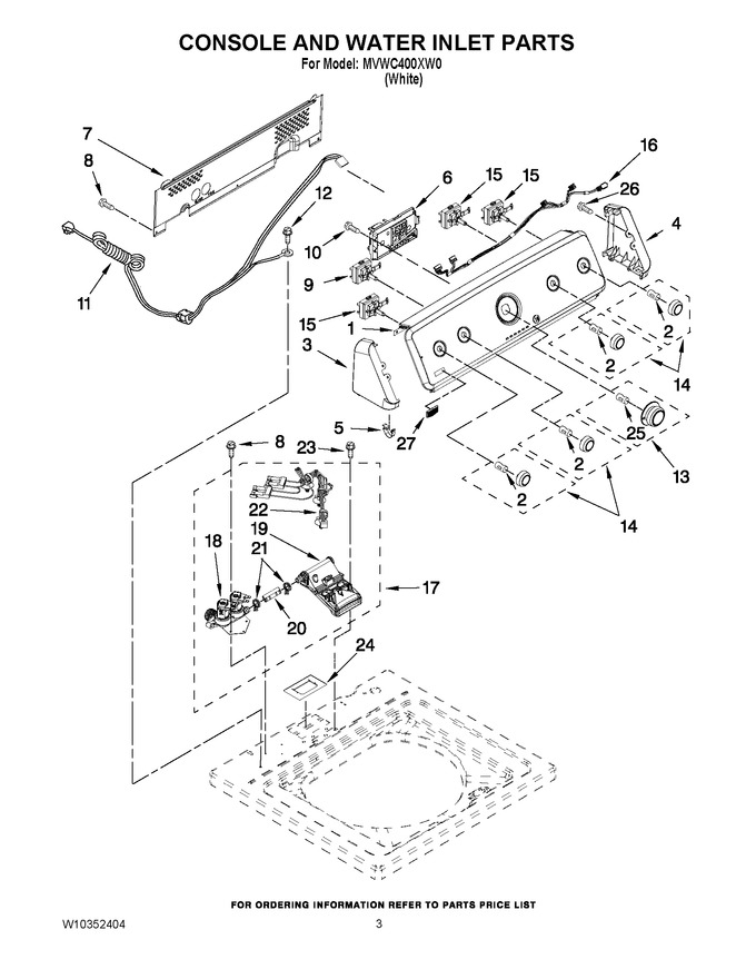 Diagram for MVWC400XW0