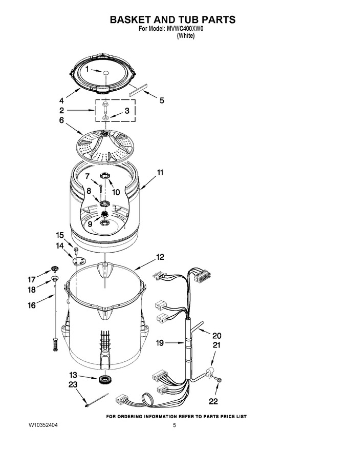 Diagram for MVWC400XW0