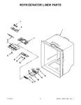 Diagram for 04 - Refrigerator Liner Parts