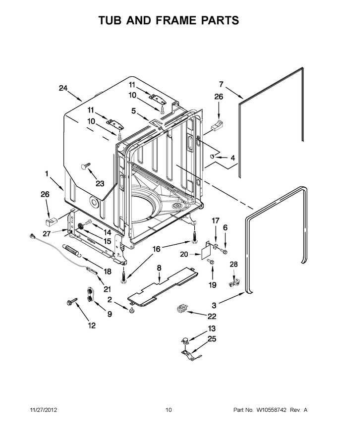 Diagram for JDB8500AWX1