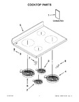 Diagram for 01 - Cooktop Parts