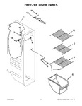 Diagram for 04 - Freezer Liner Parts