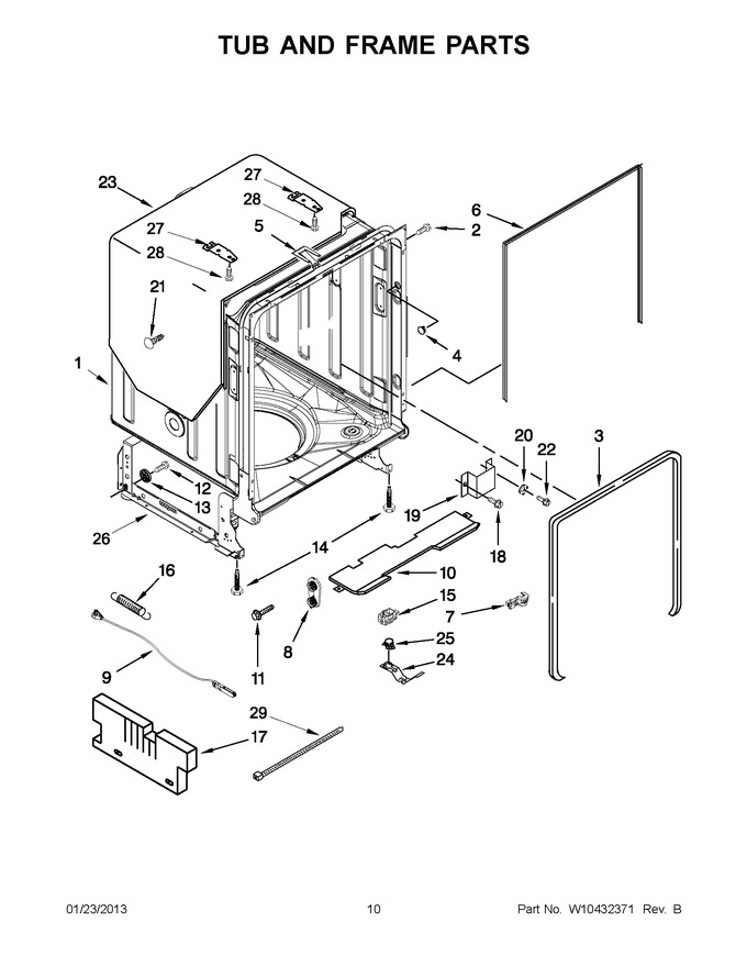 Diagram for JDB3650AWR5