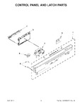 Diagram for 02 - Control Panel And Latch Parts