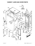 Diagram for 01 - Cabinet Liner And Door Parts