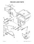 Diagram for 06 - Freezer Liner Parts