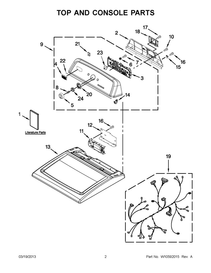 Diagram for YMEDX500XW1