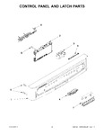Diagram for 02 - Control Panel And Latch Parts