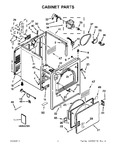 Diagram for 01 - Cabinet Parts