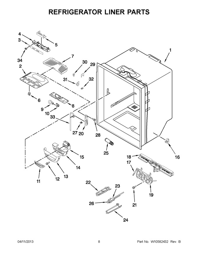 Diagram for AFD2535DEW11