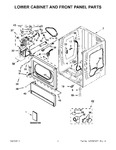 Diagram for 01 - Lower Cabinet And Front Panel Parts