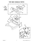 Diagram for 01 - Top And Console Parts