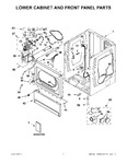 Diagram for 01 - Lower Cabinet And Front Panel Parts